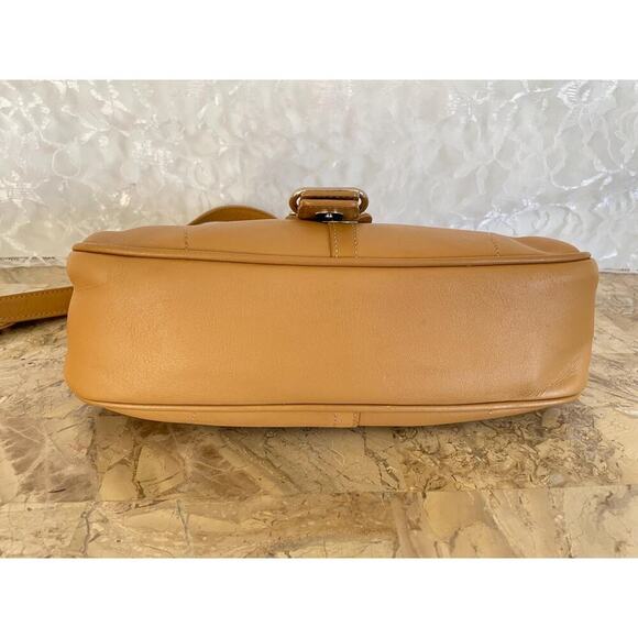 Vtg COACH Hampton caramel leather Y2K Demi small shoulder bag 7540 - Picture 6 of 10